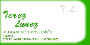 terez luncz business card